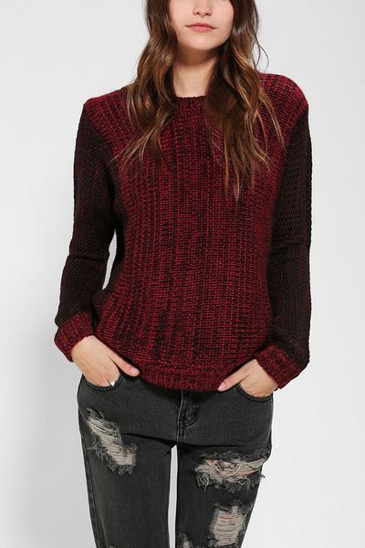 Urban Outfitters Lucca Couture Marl Sweater in Red (MAROON) | Lyst