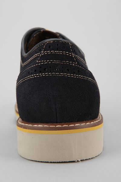 florsheim solar navy wingtip shoes