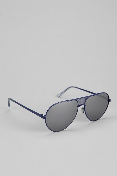 Urban Outfitters Ksubi Zahiah Aviator Sunglasses in Blue (NAVY) | Lyst