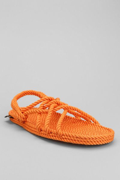 ... Burkman Bros X Gurkees Neptune Rope Sandal in Orange for Men | Lyst