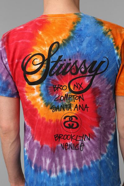 basic stussy tie dye tee