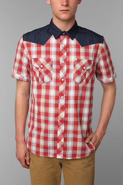 Urban Outfitters Salt Valley Evanston Shortsleeve Western Shirt in ...