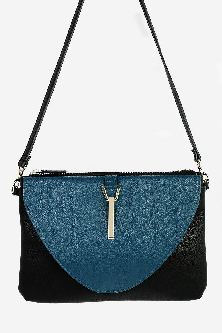 Urban Outfitters Kimchi Blue Flat Pin Crossbody Bag in Blue (TURQUOISE