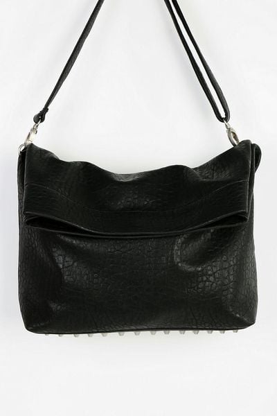 Urban Outfitters Studbottom Vegan Leather Crossbody Bag in Black | Lyst