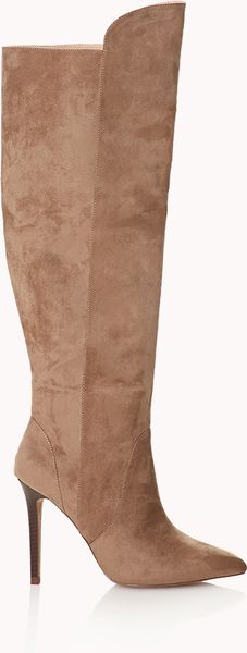Forever 21 Sleek Over the knee Boots in Brown (Taupe) | Lyst Forever 21 Sleek Over the knee Boots in Brown (Taupe) | Lyst