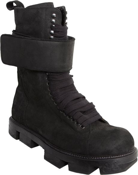 rick owens long boots