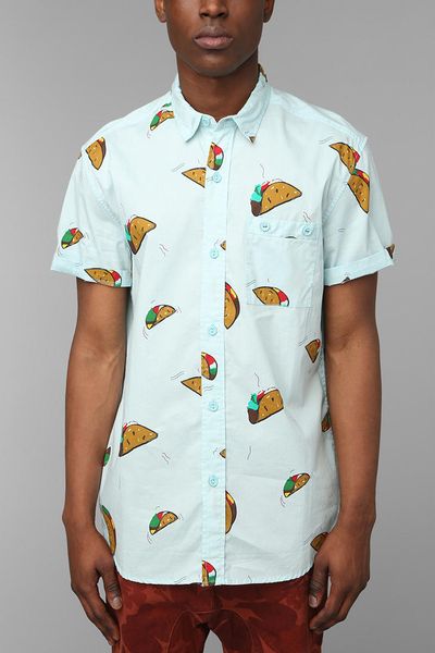 Urban Outfitters The Taco Buttondown Shirt in Blue for Men | Lyst