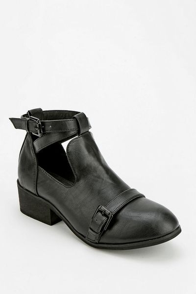Urban Outfitters Deena And Ozzy Double-Buckle Cutout Ankle Boot in