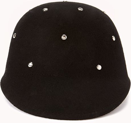 Forever 21 Highvoltage Military Hat in Black (Blacksilver)