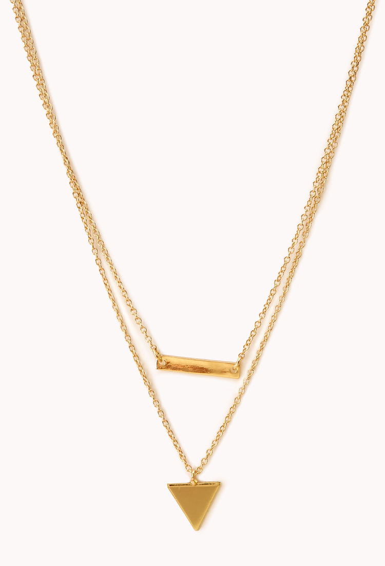 Forever 21 Everyday Layered Chain Necklace In Gold Goldclear Lyst