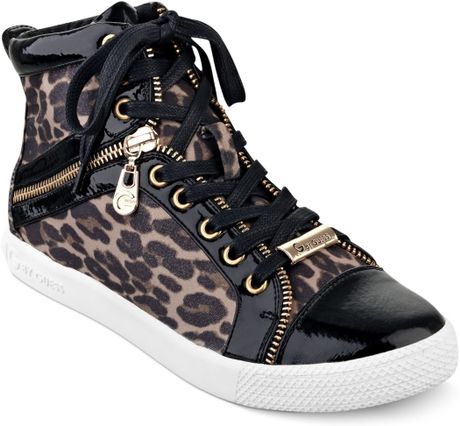 guess sneakers leopard