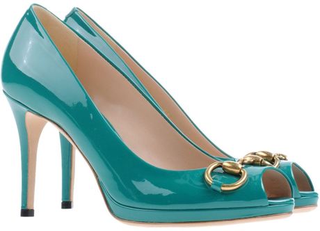 gucci emerald green heels
