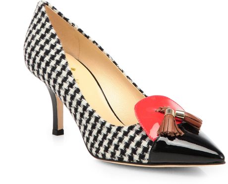 hounds tooth pumps