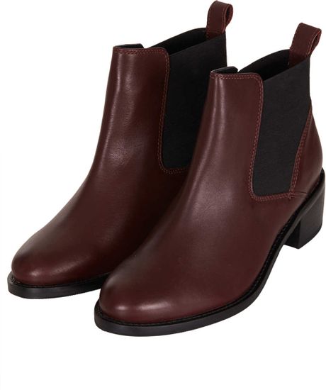 topshop brown chelsea boots