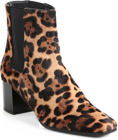 leopard print wide calf boots