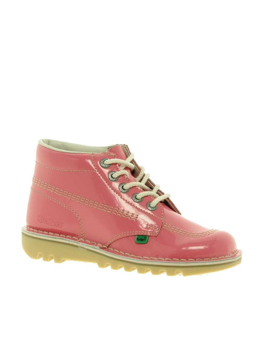 kickers patent boot
