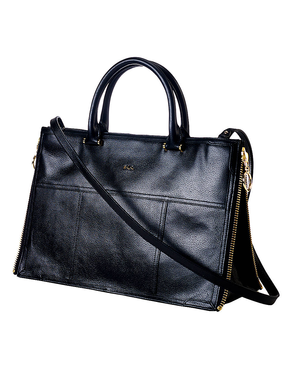 Lauren By Ralph Lauren Glenconner Leather Tote Bag in Black Lyst