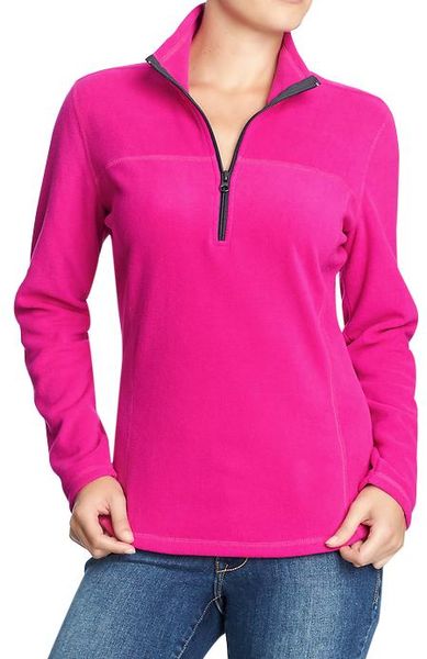 Old Navy Performance Fleece 12zip Pullovers in Pink (Raspberry Punch ...