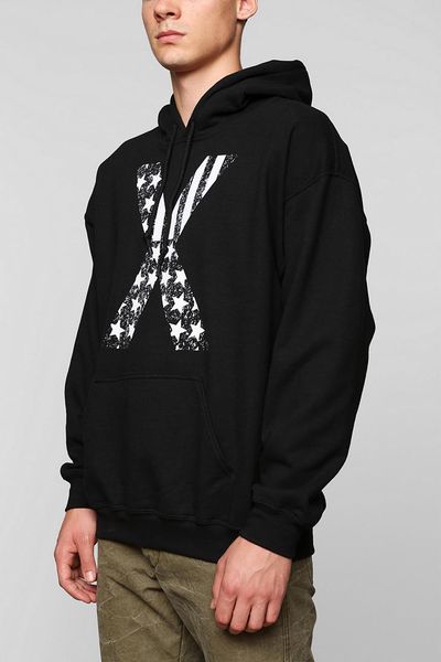 Urban Outfitters America X Pullover Hoodie Sweatshirt in Black for Men ...