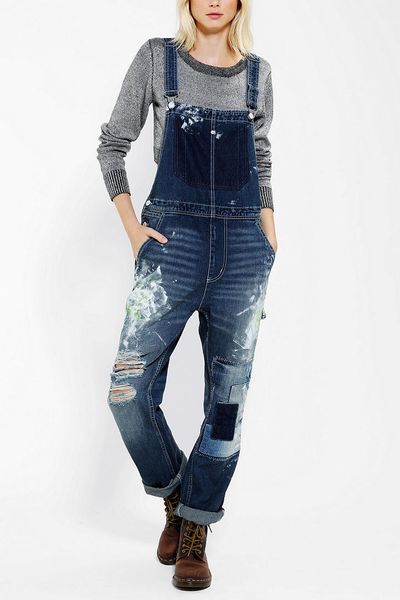 Urban Outfitters Bdg Diy Denim Overall in Blue (TINTED DENIM) | Lyst