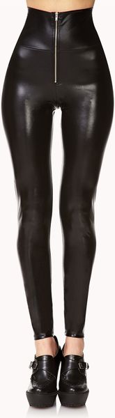 Forever 21 Striking Highwaisted Leggings in Black