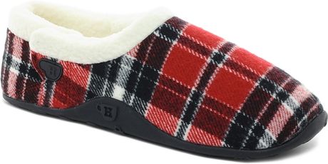 mens plaid slippers