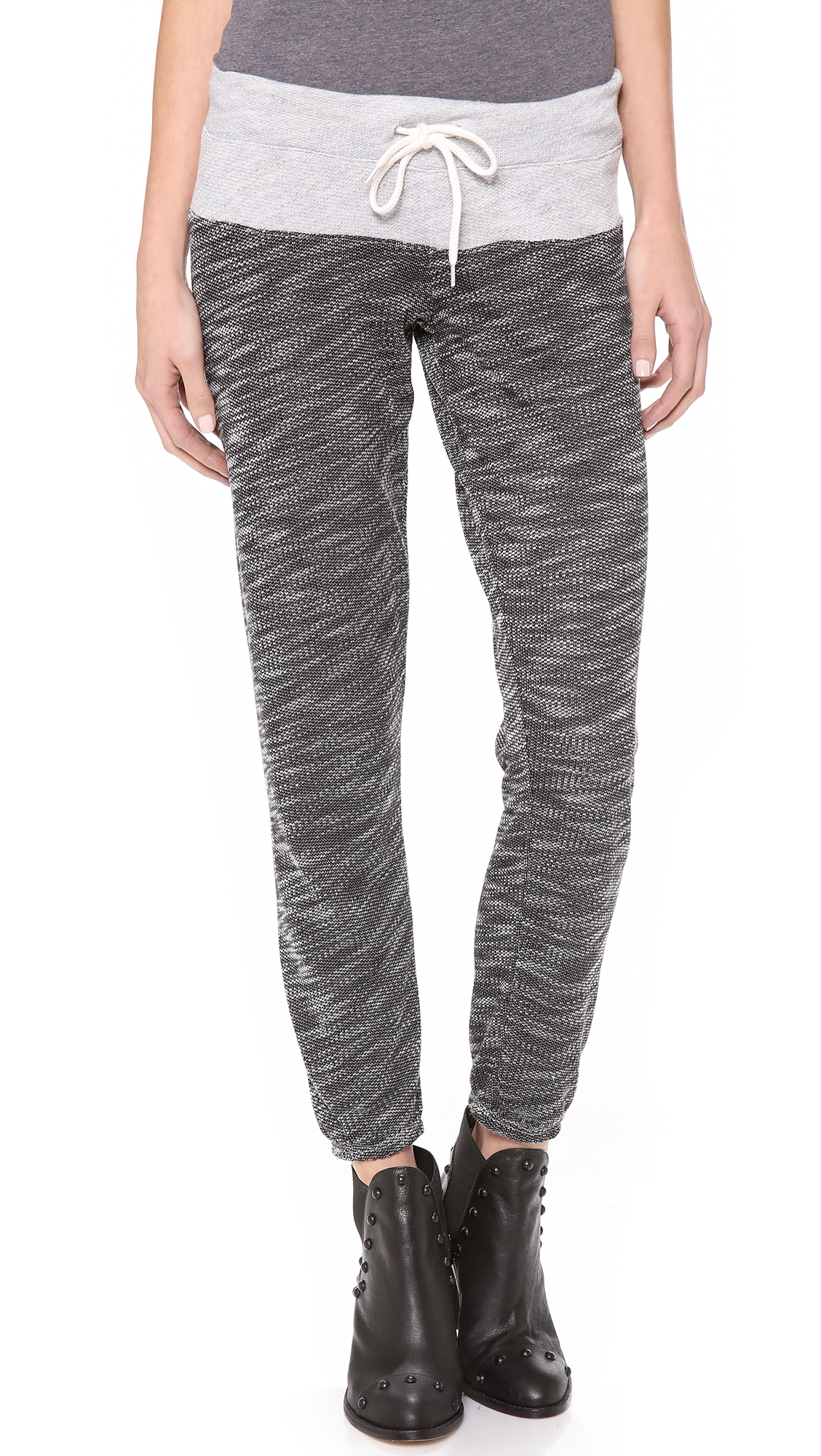 monrow lace up sweatpants