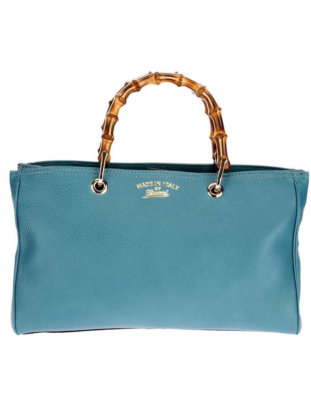 Gucci Bamboo Shoulder Bag in Blue | Lyst