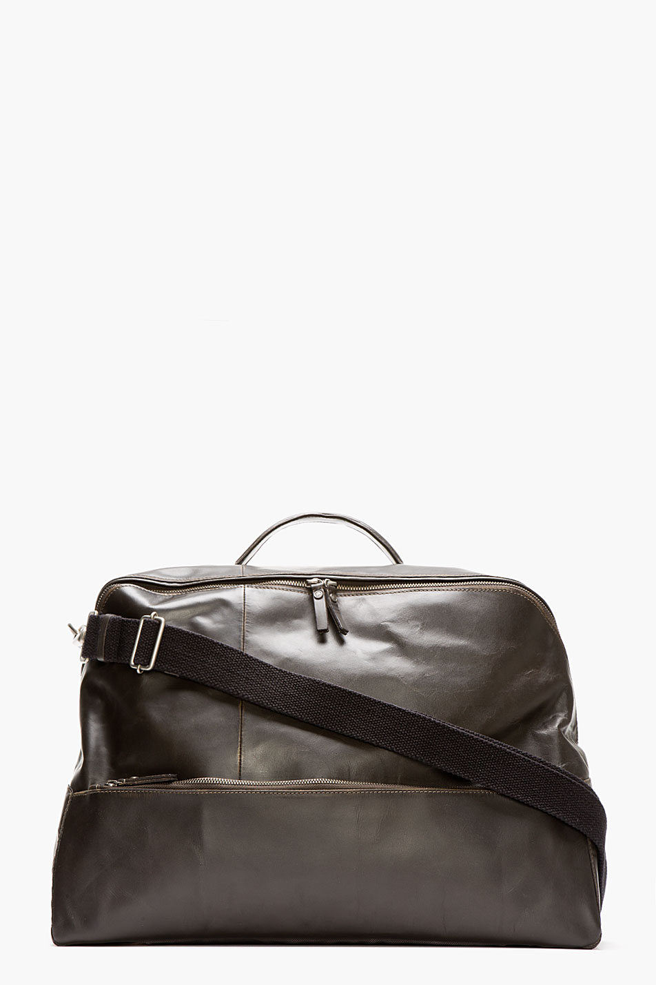 Diesel Dark Brown Leather Licorice Duffle Bag in Brown for Men | Lyst