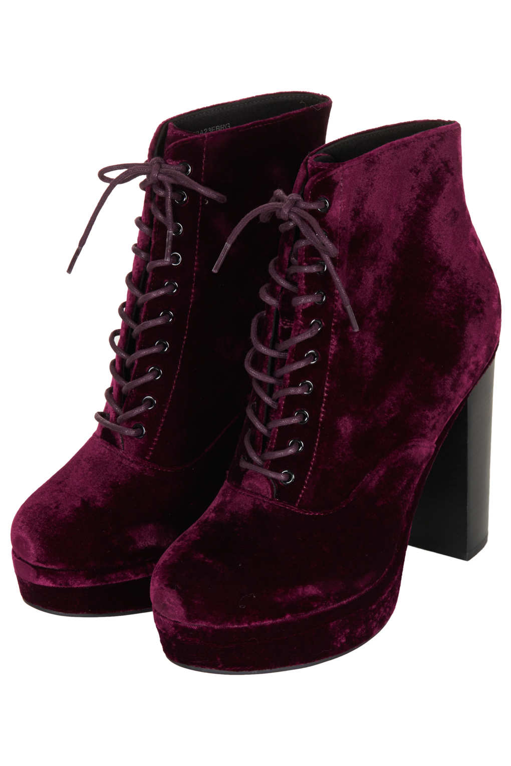 purple lace up boots