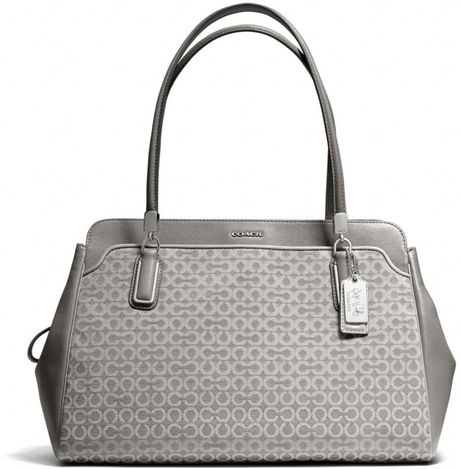 coach tote grey