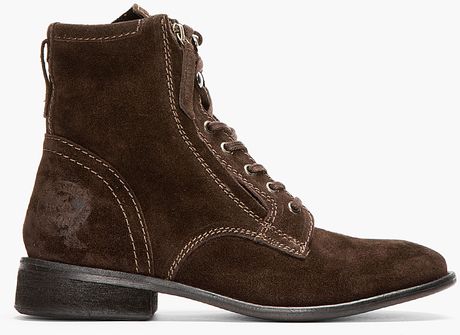 diesel boots brown
