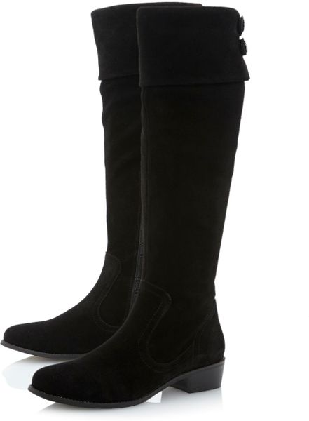 dune stretch knee high boots