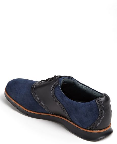blue florsheim shoes
