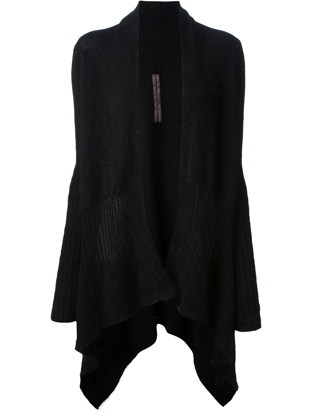 Rick Owens Long Pleated Cardigan In Black Lyst 0949