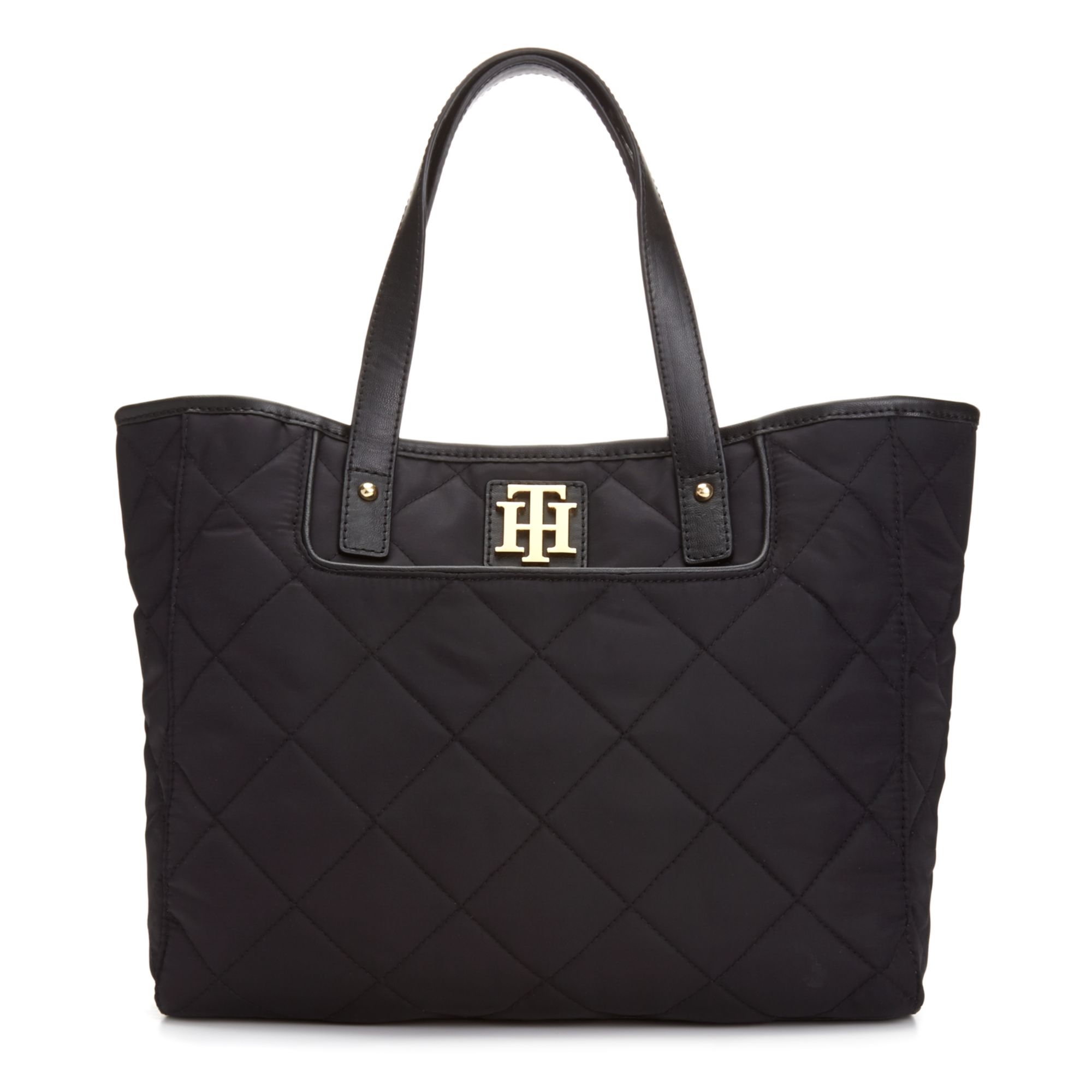 Tommy Hilfiger Signature Quilted Shopper in Black (Black Quilt) Lyst