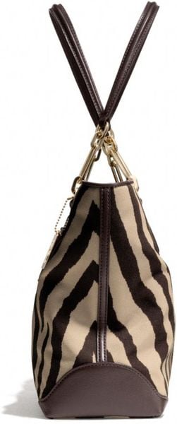 coach zebra tote