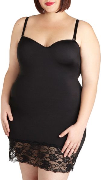 plus size long slip
