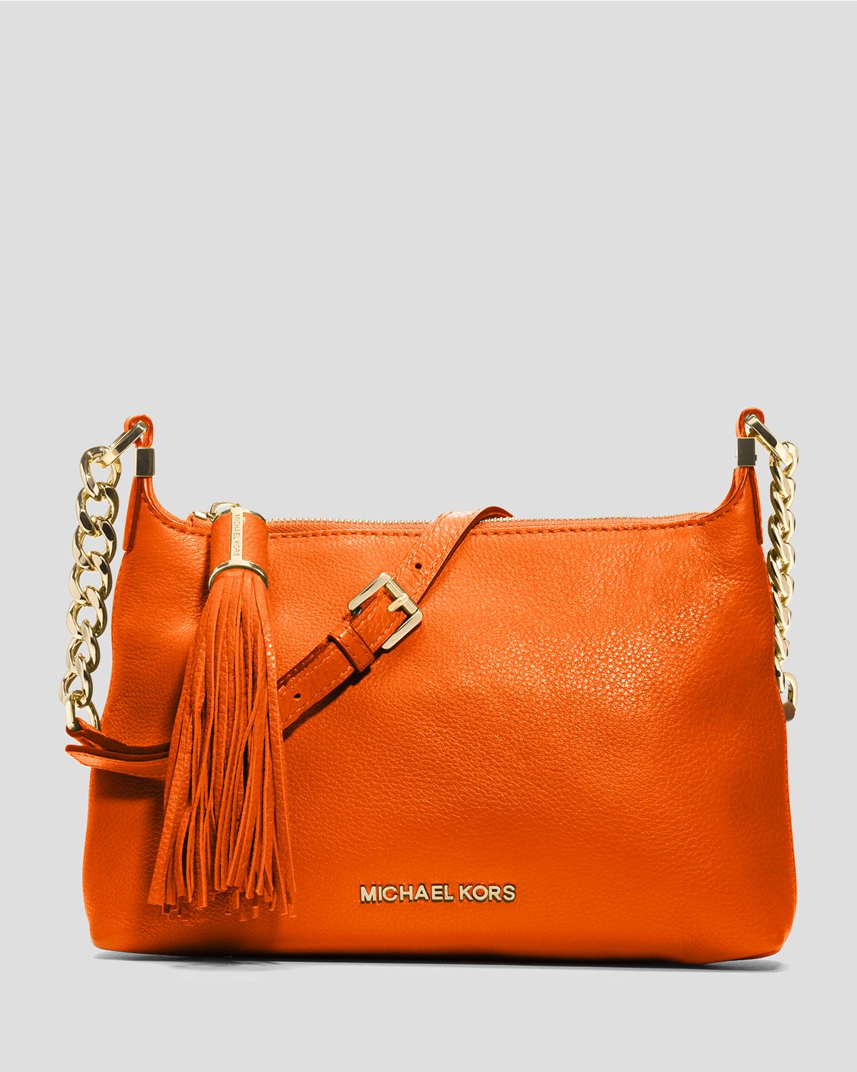 small orange crossbody bag