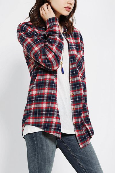 Urban Outfitters Bdg Frankie Boyfriend Flannel Shirt in Multicolor ...