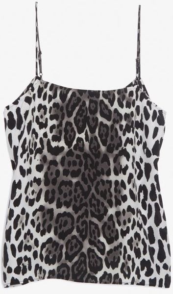 Equipment Leopard Print Silk Cami In Black Leopard Lyst 