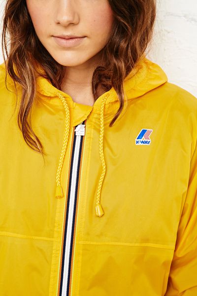 Urban Outfitters Kway Claudette Waterproof Jacket In Yellow in Yellow ...