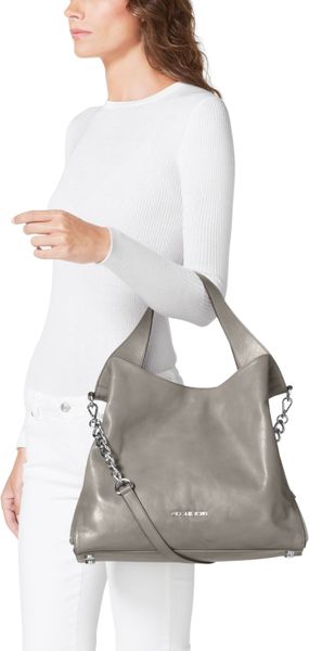 michael kors pearl grey tote