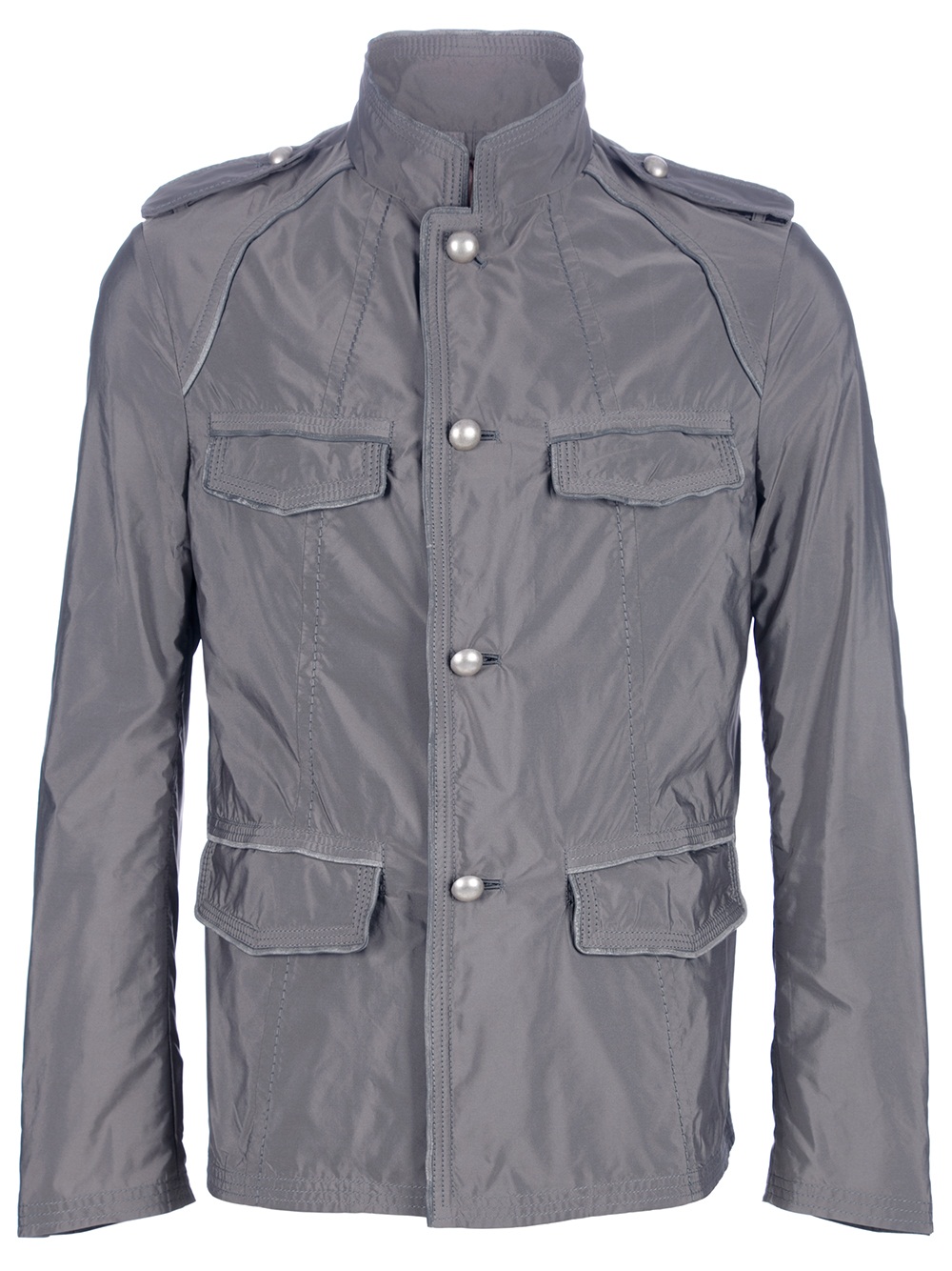 Ermanno Scervino Military Style Jacket in Gray for Men (grey) Lyst