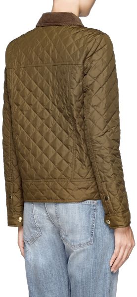 J.crew Quilted Tack Jacket in Green (Blue and Green) | Lyst