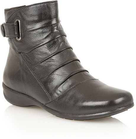 Lotus Piton Ankle Boots in Black (Black Leather) | Lyst