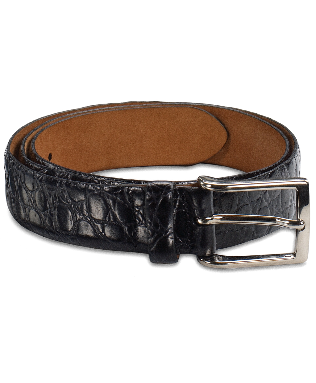 Brooks Brothers Alligator Dress Belt in Black for Men Lyst