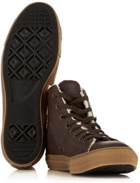 brown and tan converse
