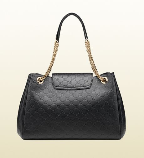 gucci emily leather shoulder bag