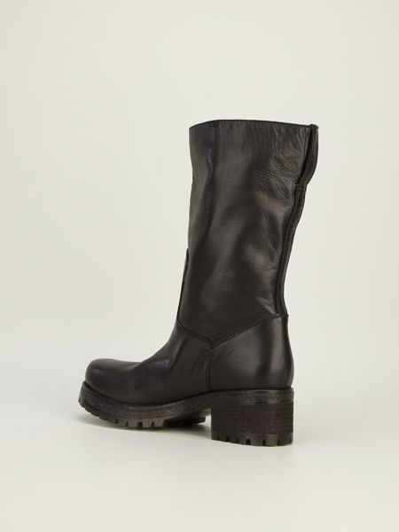 calf length boots office